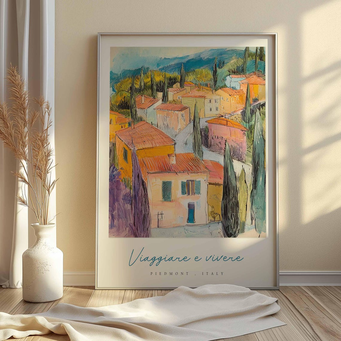 Piedmont Poster Italian Travel Print Piedmont Travel Art Piedmont Wall Art Italy Art Italy Travel Decor Italian Travel Gift - Image 2