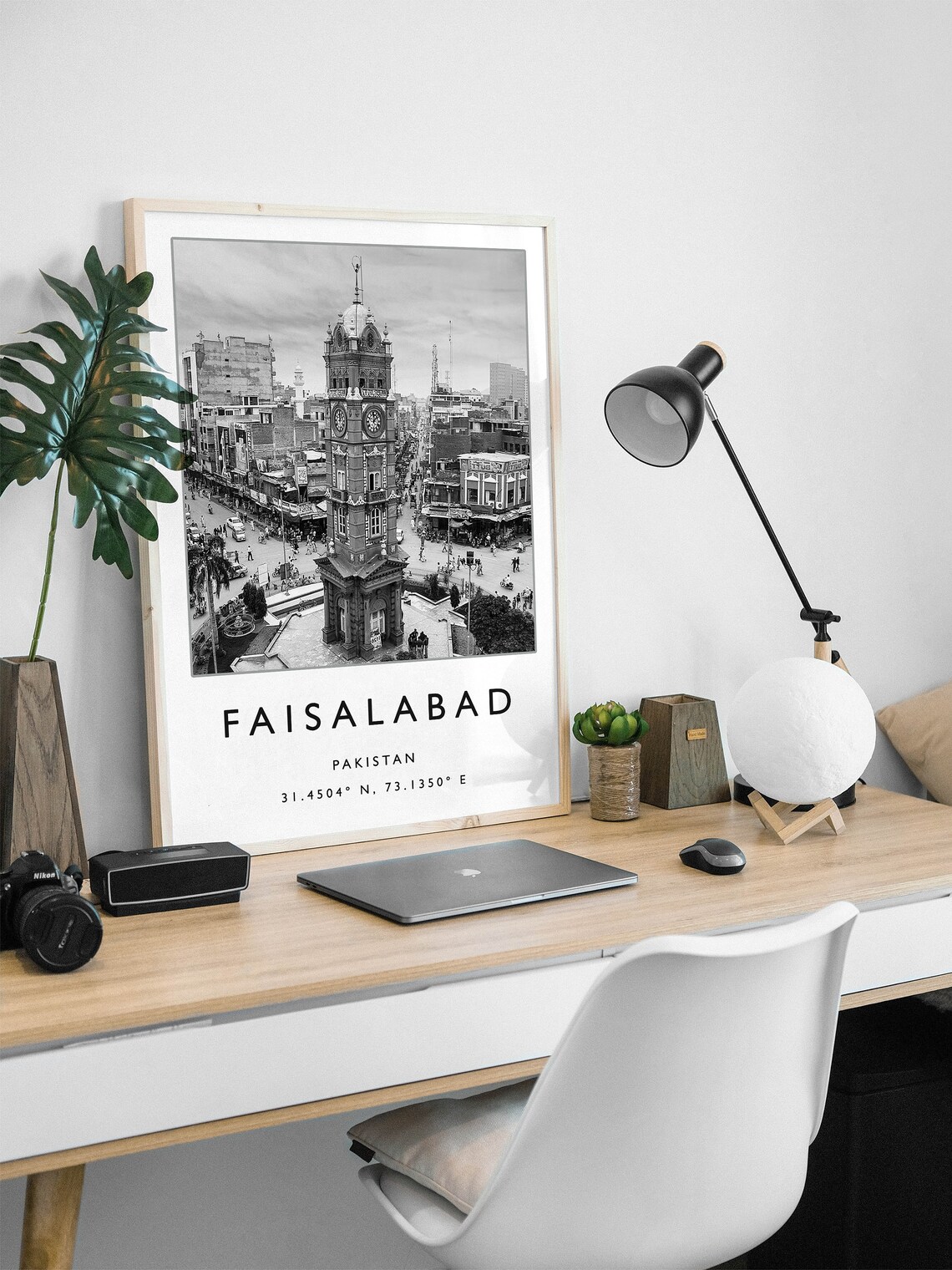 Faisalabad Travel Poster, Pakistan Travel Art Print - Image 2