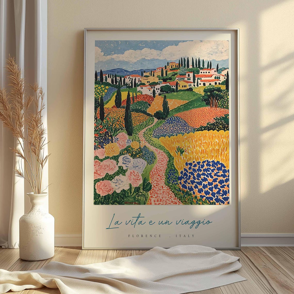Florence Poster Italian Travel Print Florence Travel Art Florence Wall Art Italy Art Italy Travel Decor Italian Travel Gift - Image 2