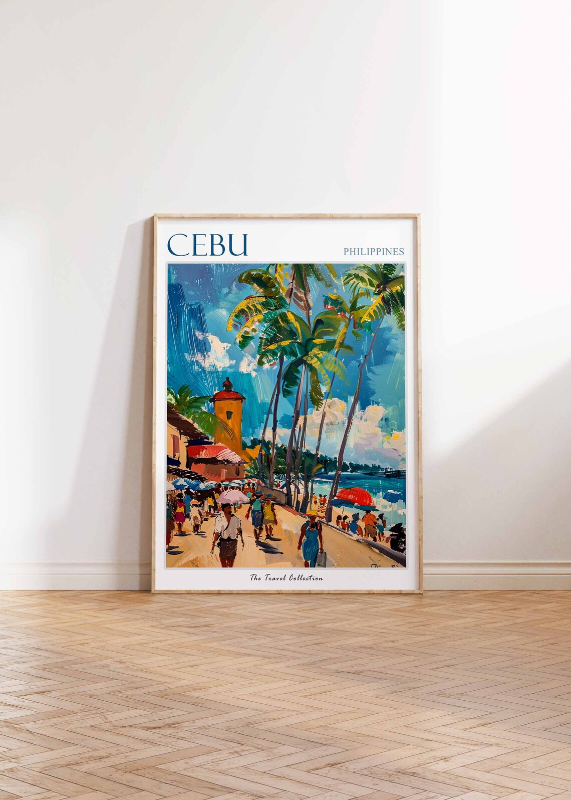 Cebu Travel Poster Cebu Travel Print Philippines Poster Tropical Wall Art Botanical Art Filipino Travel Poster Asian Art Cebu Gift - Image 2