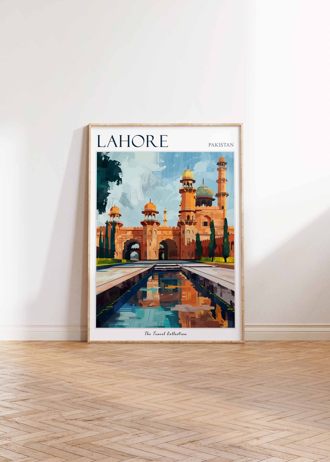 Lahore Poster Lahore Travel Print Tropical Decor City Wall Art Pakistani Decor Pakistan Travel Print Lahore Gift Lahore Travel Poster - Image 2