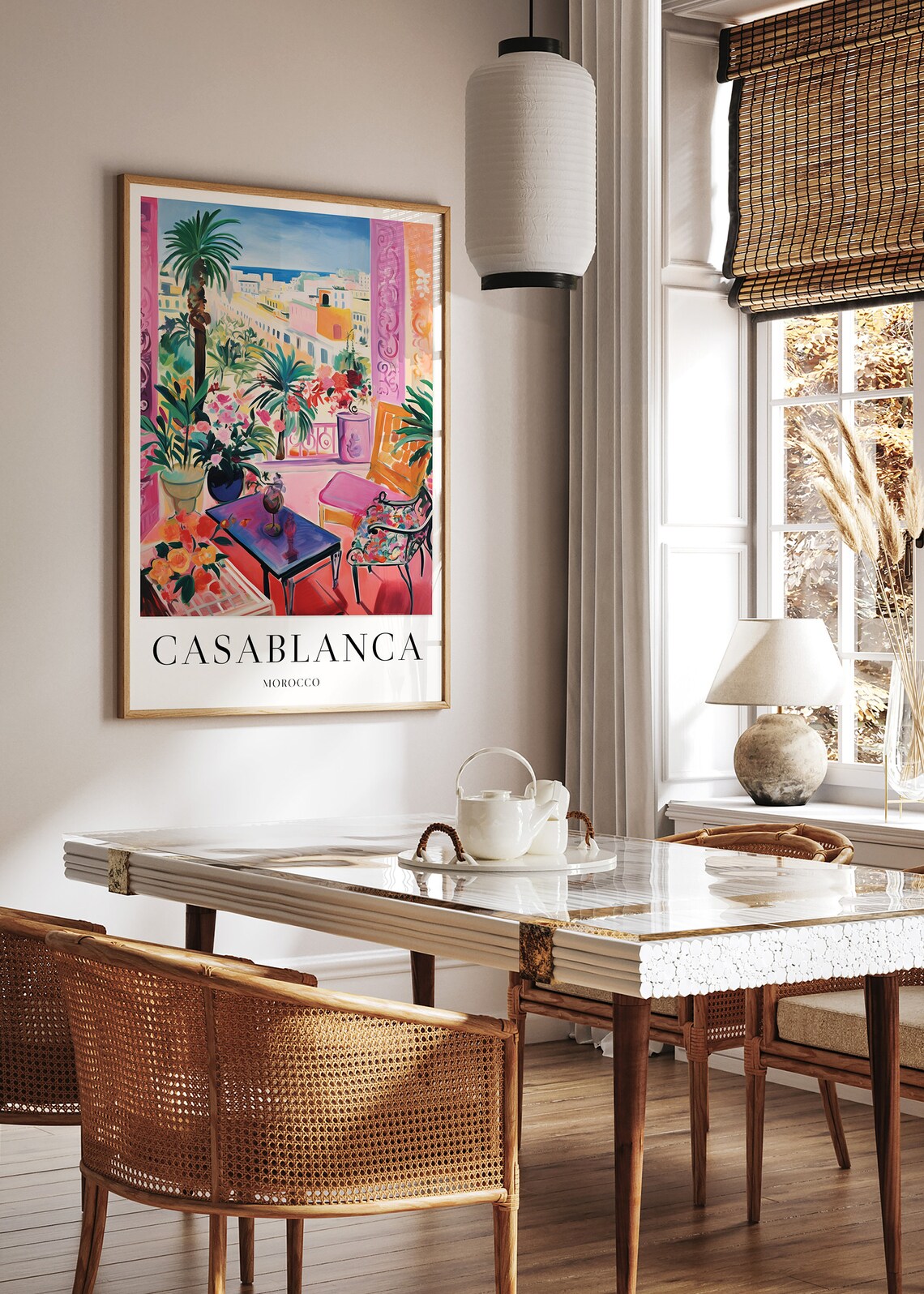 Casablanca Vintage Travel Poster, Morocco Art Print - Image 2
