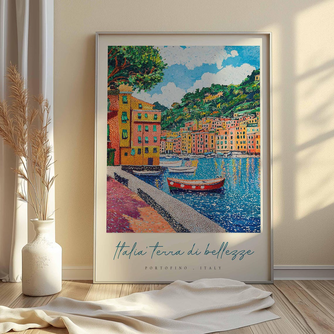 Portofino Poster Italian Travel Print Portofino Travel Art Portofino Wall Art Italy Art Italy Travel Decor Italian Travel Gift - Image 2