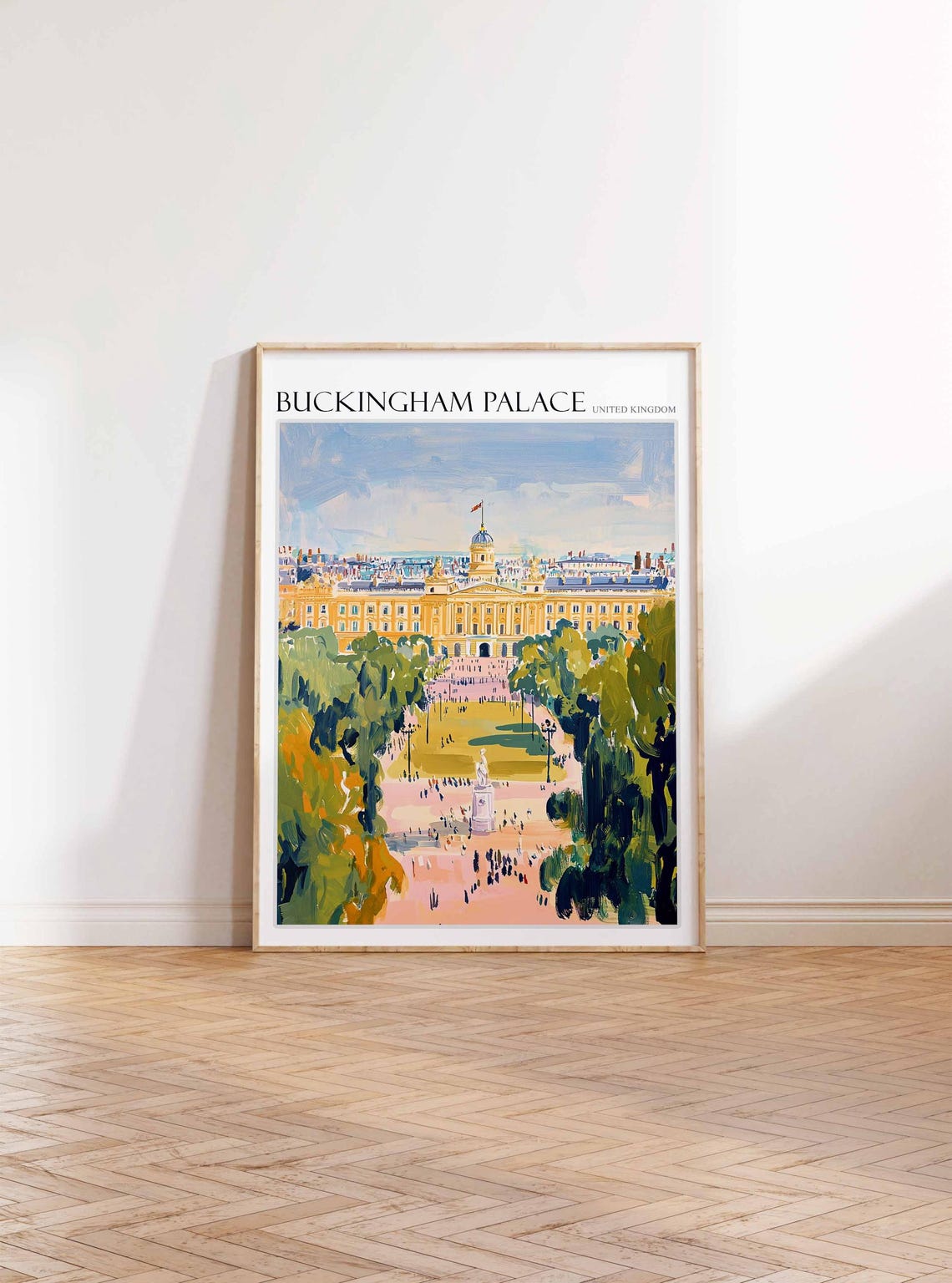 Buckingham Palace Poster England Travel Print British Decor United Kingdom Travel Poster City Print Buckingham Palace Travel Poster - Image 3