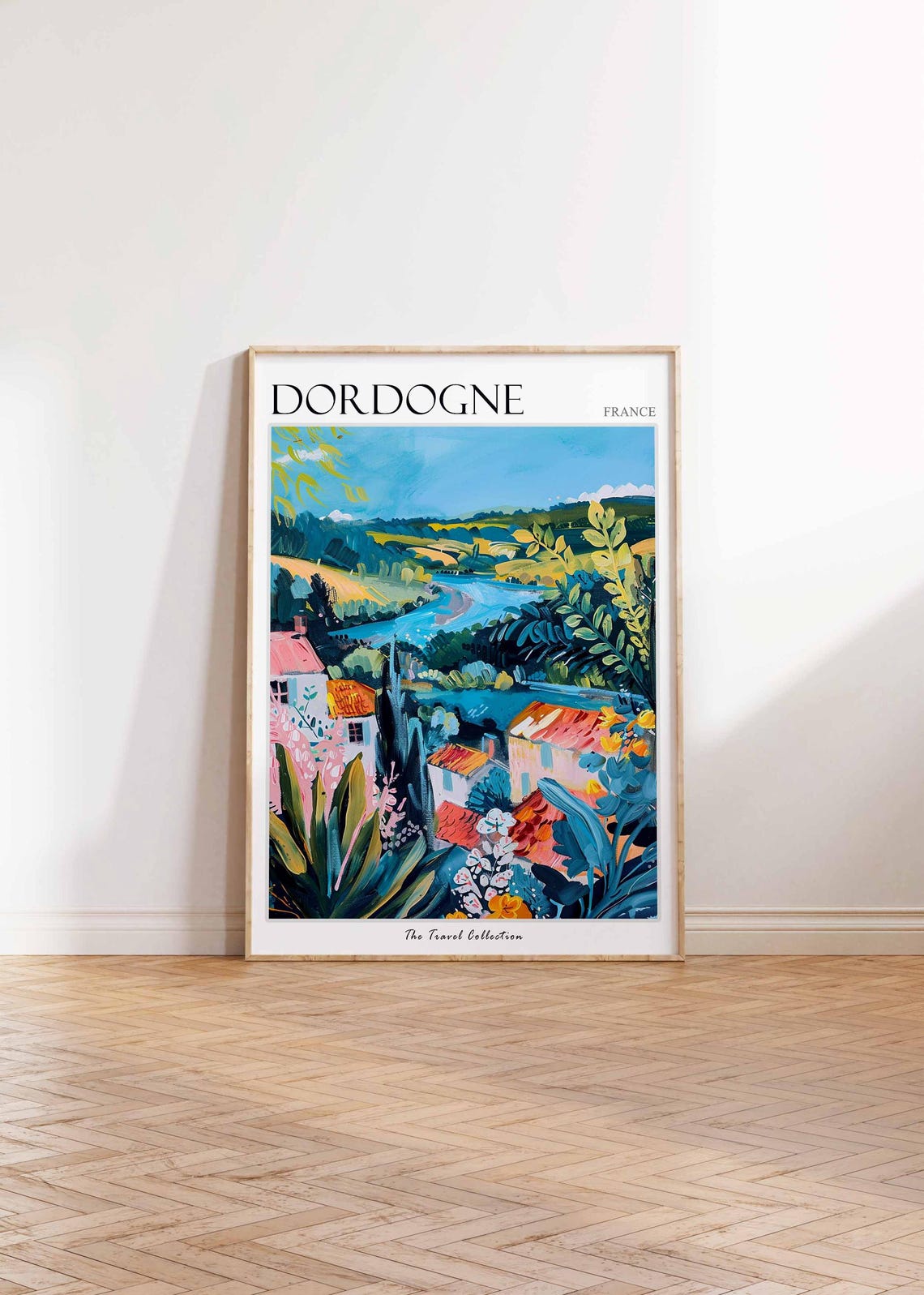 Dordogne Poster France Travel Print French Decor Europe Travel Poster European Wall Art Botanical Print Dordogne Travel Poster - Image 2
