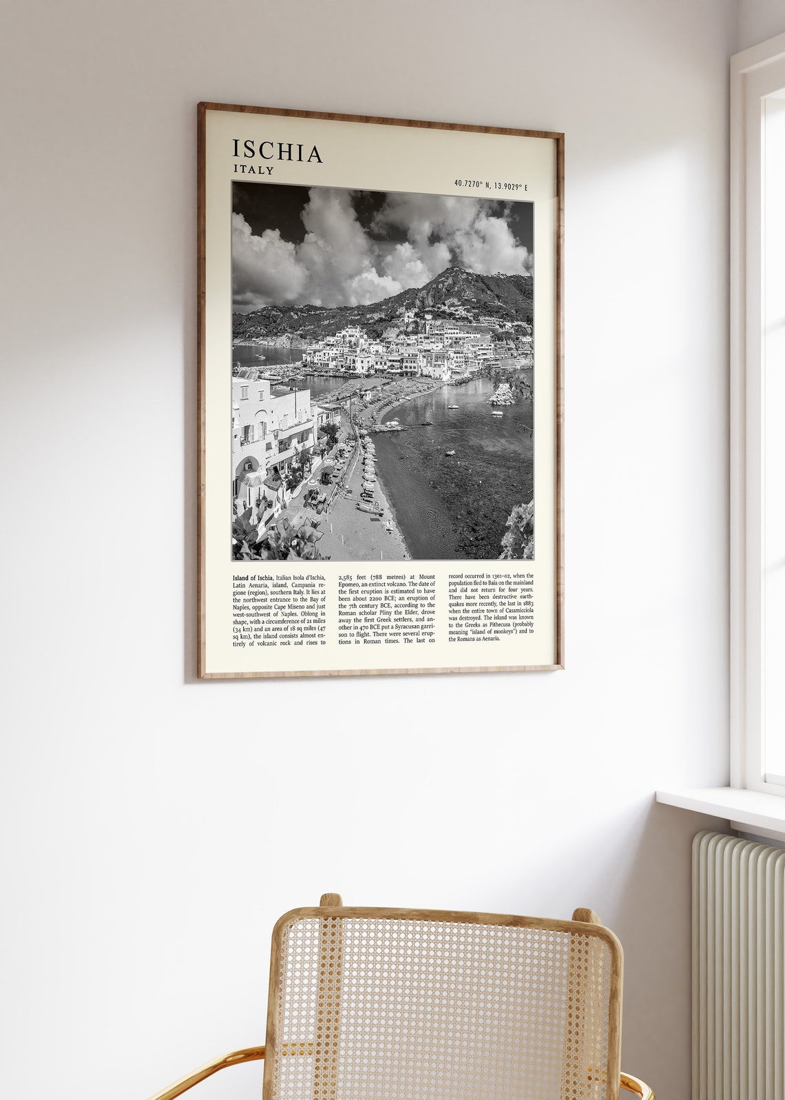 Ischia Travel Poster Ischia Travel Print Italy Travel Poster Vintage Travel Art Black And White Travel Print Travel Gift A1a2a3a4 - Image 2