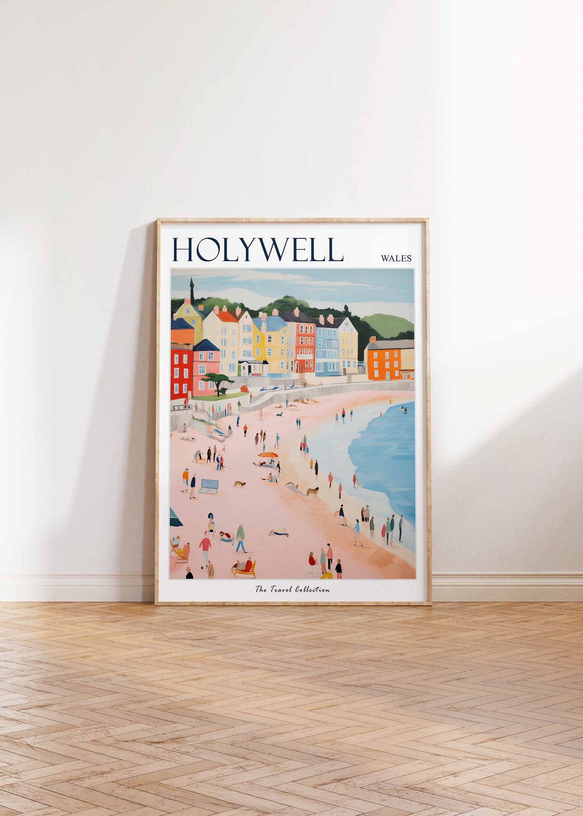 Holywell Poster Holywell Travel Print Wales Travel Poster Welsh Decor Tropical Decor Sea Print Holywell Gift Holywell Travel Poster - Image 2
