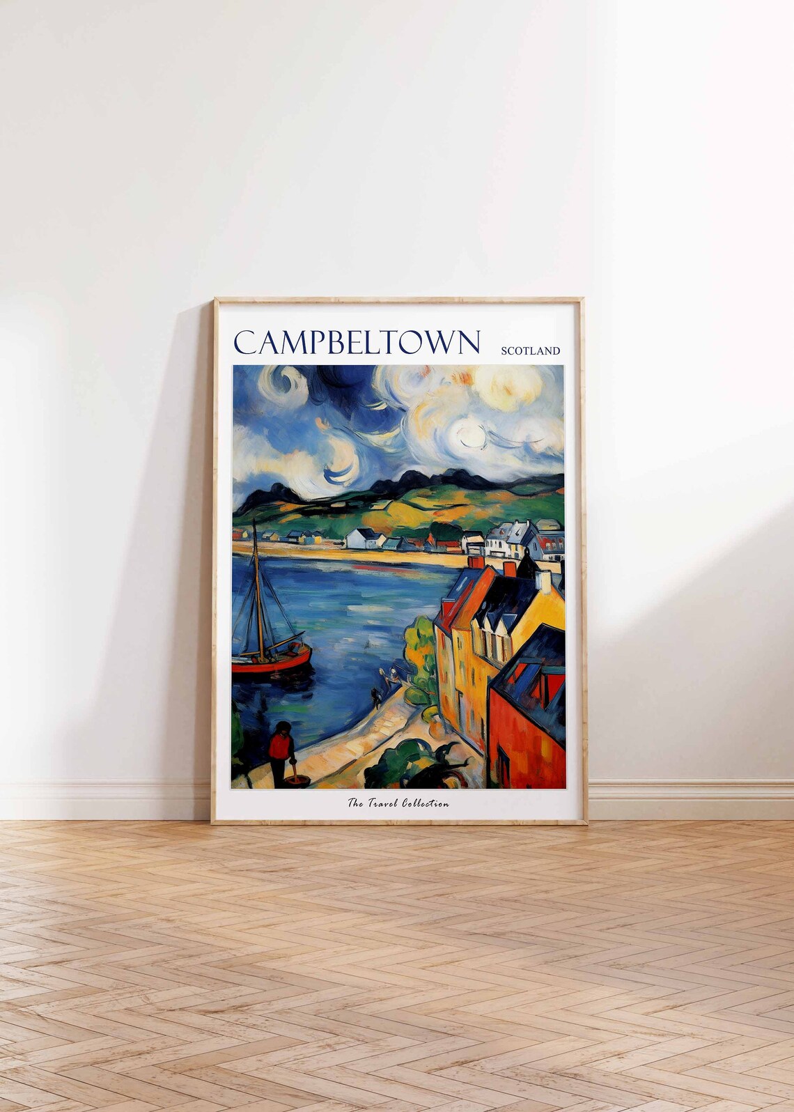 Campbeltown Travel Poster, Scotland Coastal Decor - Image 2