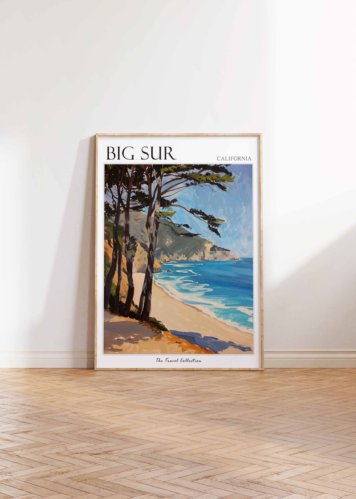 Big Sur Poster California Travel Print Californian Decor North America Travel Poster Big Sur Wall Art Sea Print Big Sur Travel Poster - Image 2