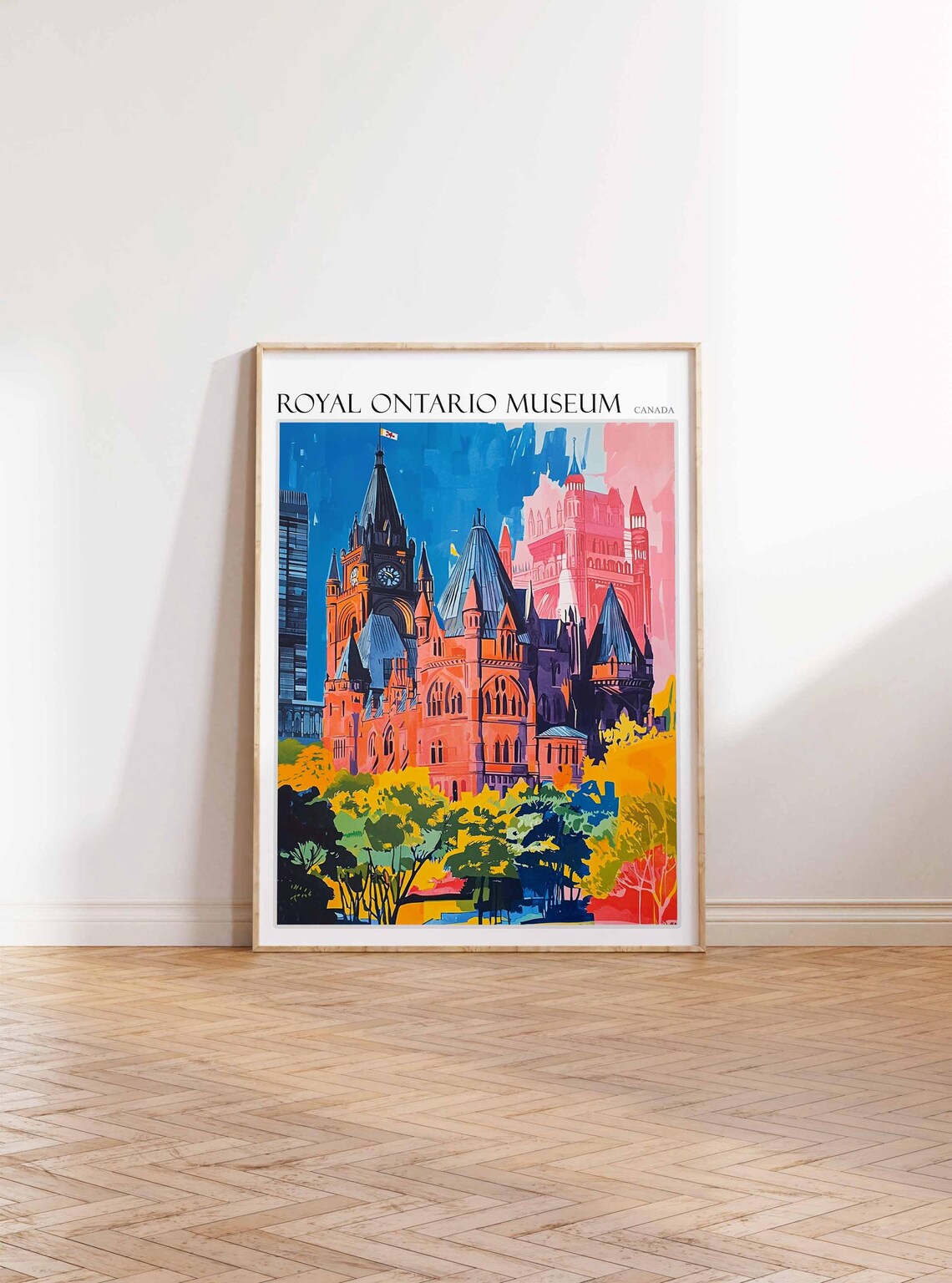 Royal Ontario Museum Poster Royal Ontario Museum Art Canadian Travel Print Canada Travel Art Botanical Decor Floral Art Canada Gift - Image 2