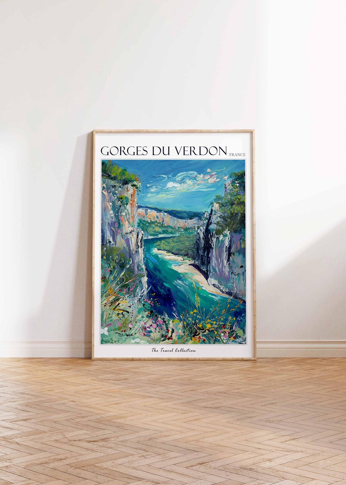 Gorges Du Verdon Poster France Travel Print French Decor Europe Travel Poster European Wall Art Gorges Du Verdon Travel Poster - Image 2