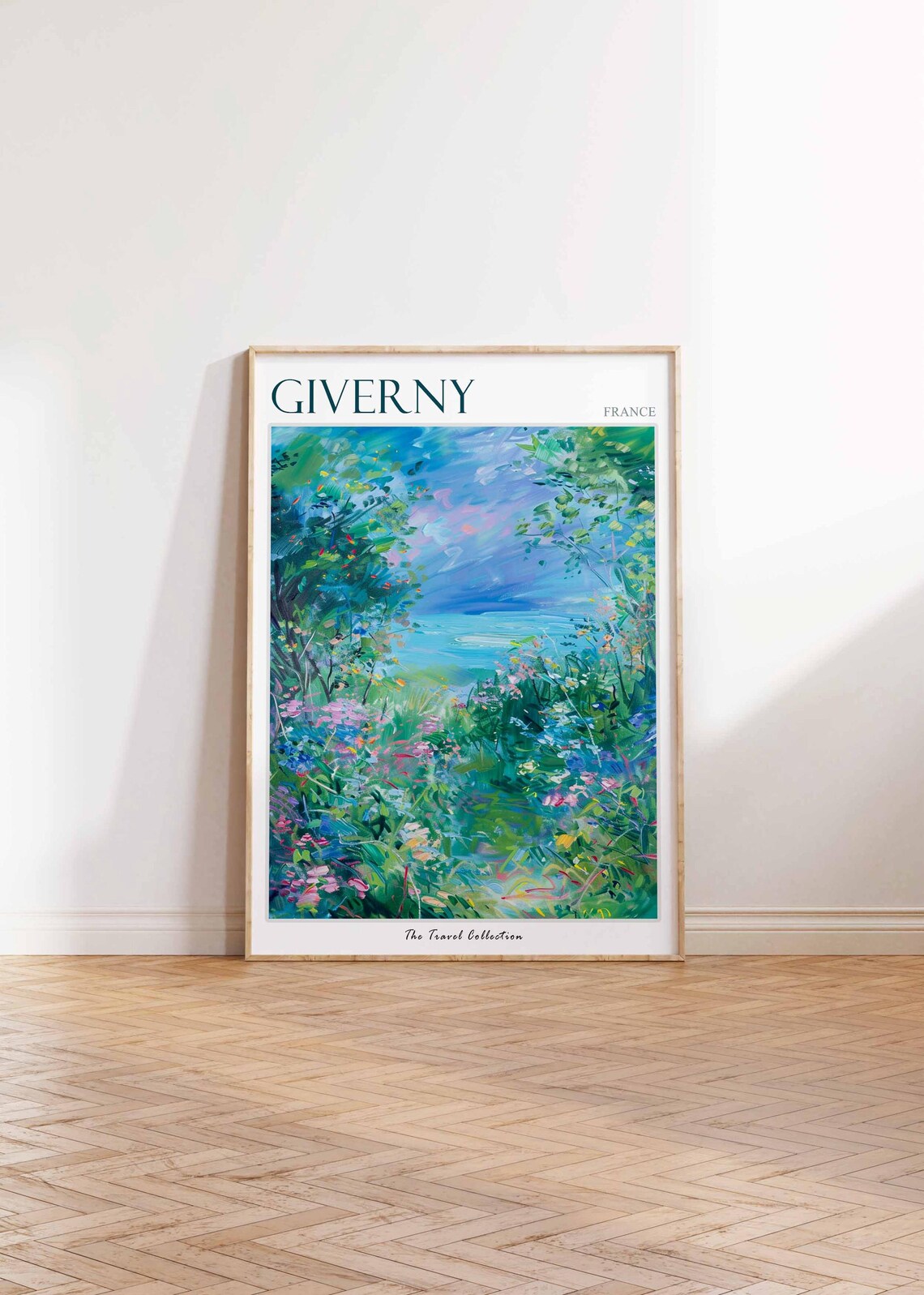 Giverny France Garden Trees Valley View Impressionist Travel Poster - Image 2