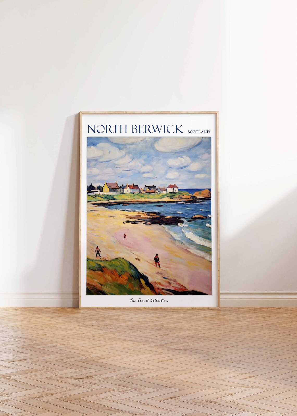 North Berwick Travel Poster, Scottish Coastal Decor - Image 2