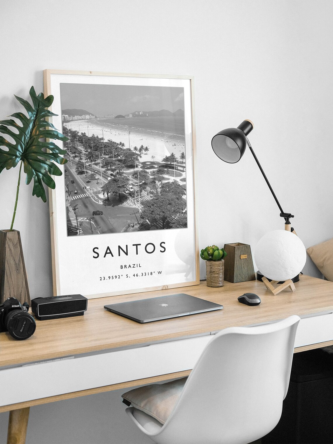Santos Brazil Travel Poster, South America Travel Print - Image 2