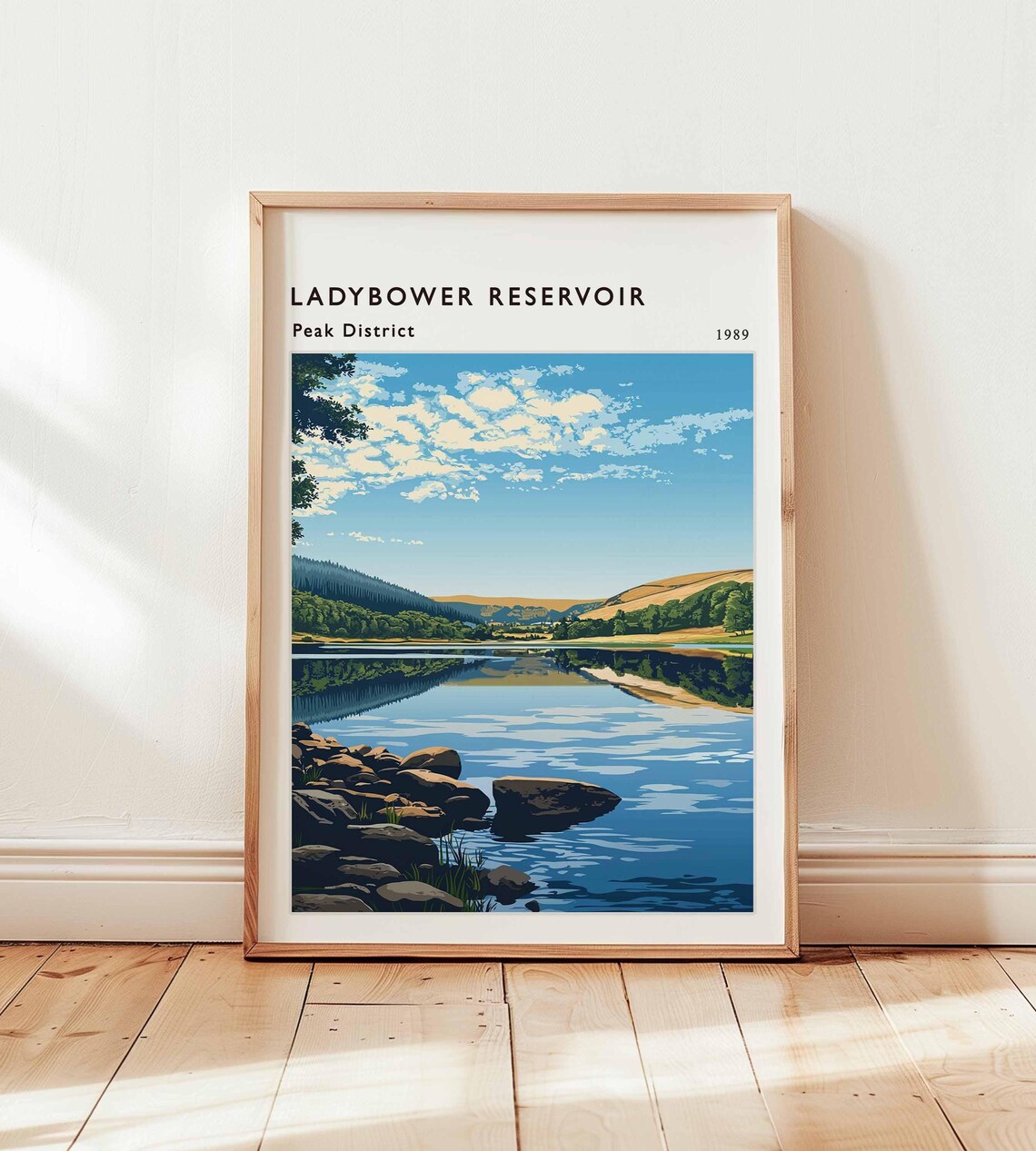Ladybower Reservoir, Peak District Travel Poster
