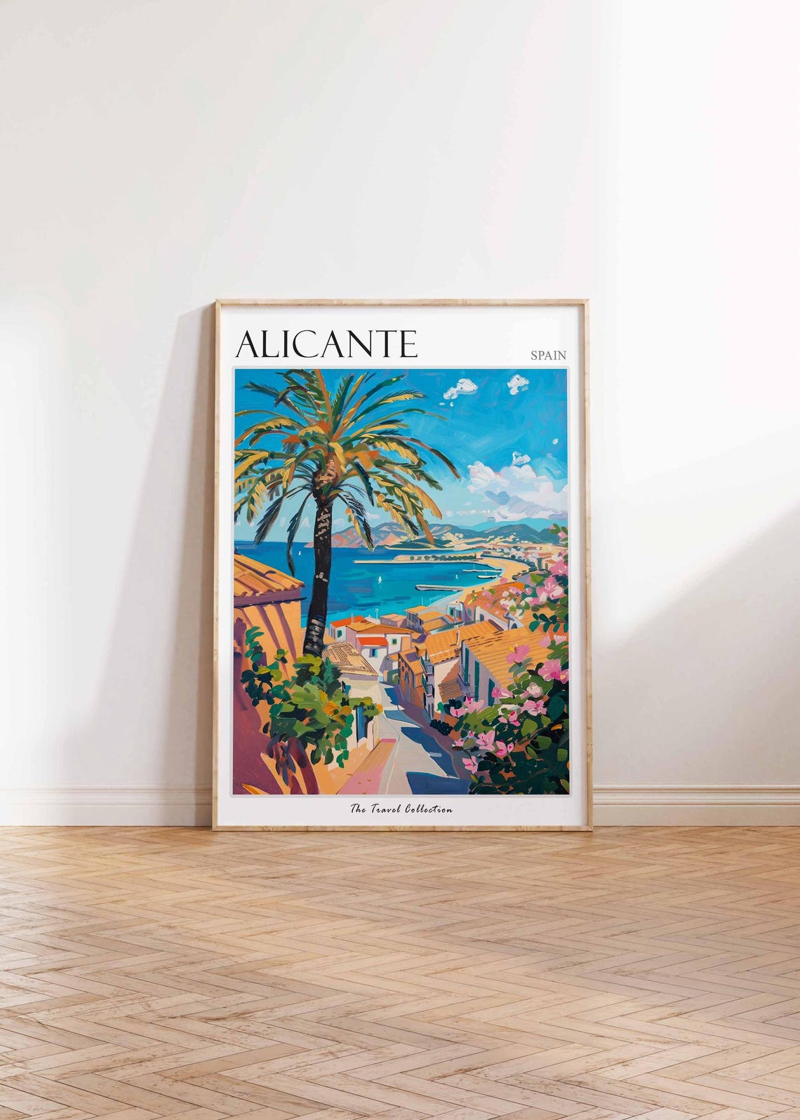 Alicante Poster Alicante Travel Print Spain Wall Art Spanish Travel Print Tropical Decor Alicante Gift Alicante Travel Poster - Image 2