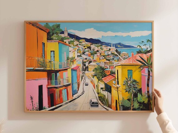 Bogota Poster Colombia Travel Print Colombian Wall Art South America Decor Latin
