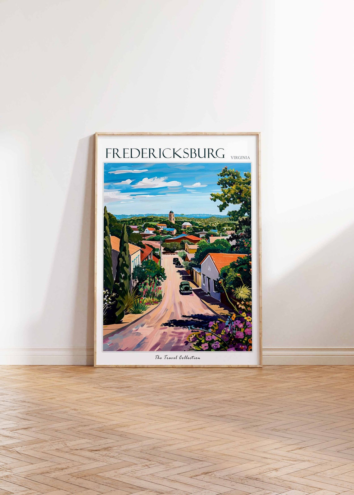 Fredericksburg Poster Virginia Travel Print Virginian Decor North America Travel Poster City Print Fredericksburg Travel Poster - Image 2