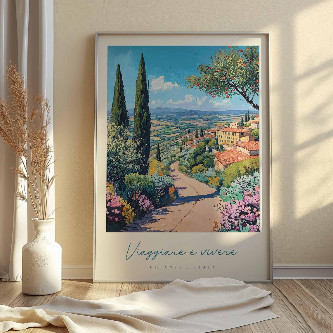 Chianti Poster Chianti Travel Print Chianti Travel Art Chianti Wall Art Italy Art Italy Travel Decor Italian Travel Gift - Image 2