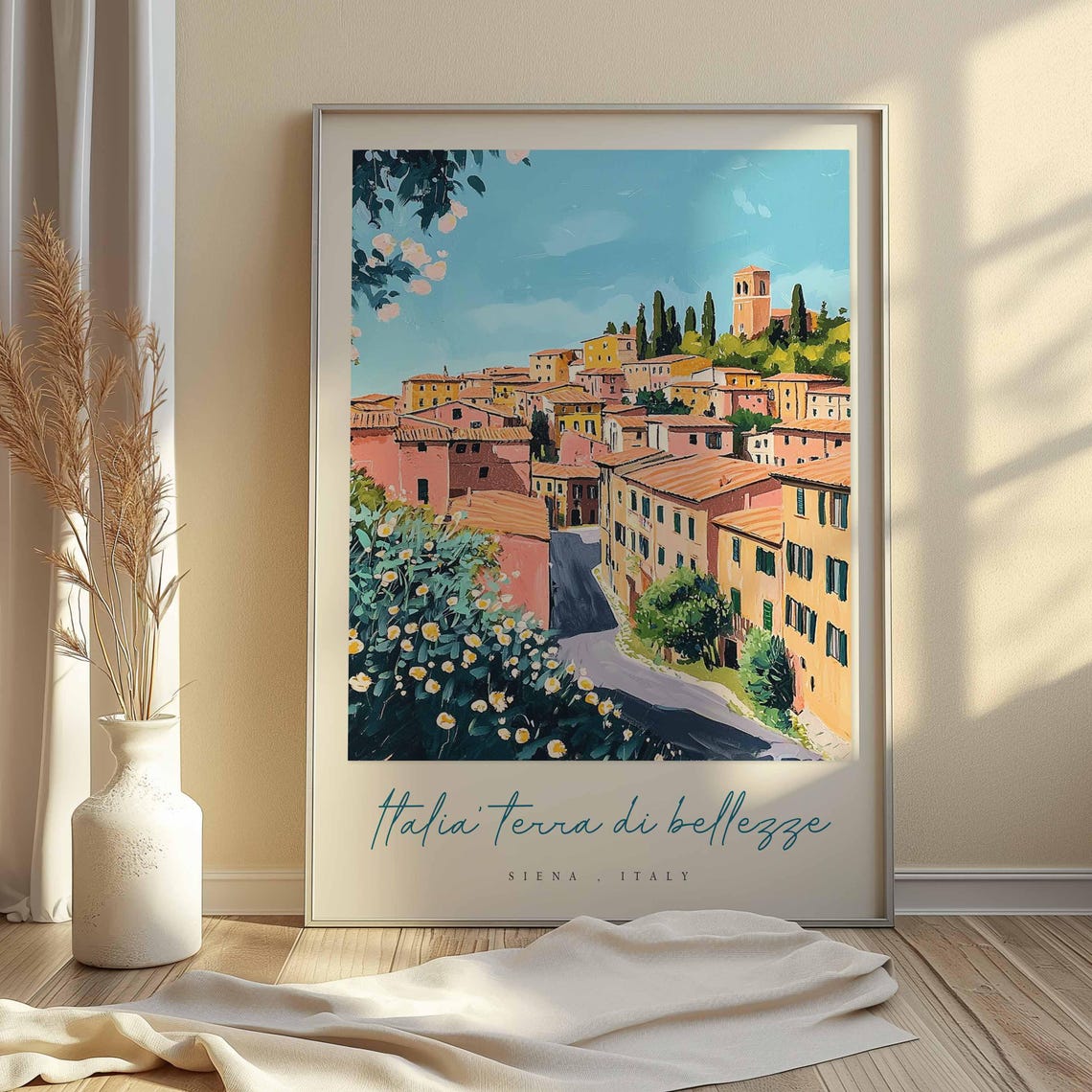 Siena Poster Italian Travel Print Siena Travel Art Siena Wall Art Italy Art Italy Travel Decor Italian Travel Gift - Image 2