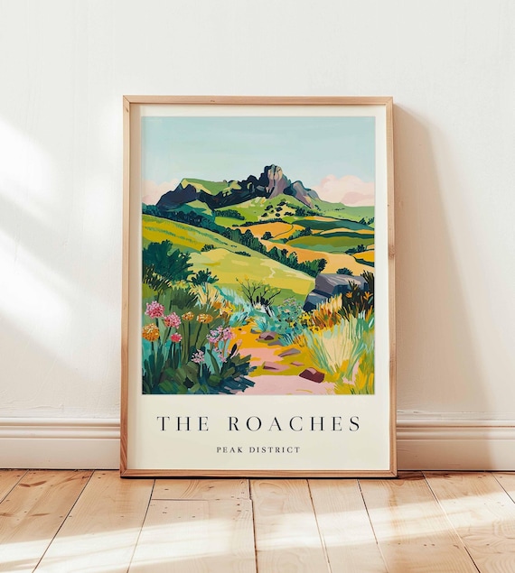 The Roaches Peak District Travel Poster