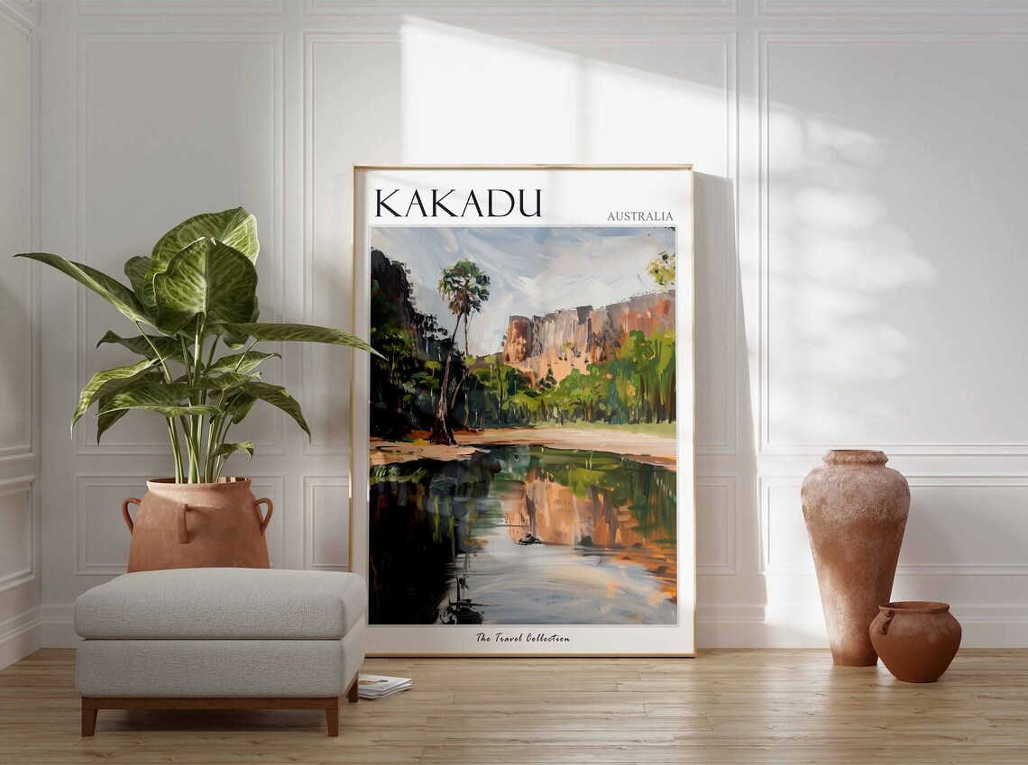 Kakadu Poster Australia Travel Print Australian Decor Oceania Travel Poster Oceanian Wall Art Kakadu Gift Kakadu Travel Poster - Image 4