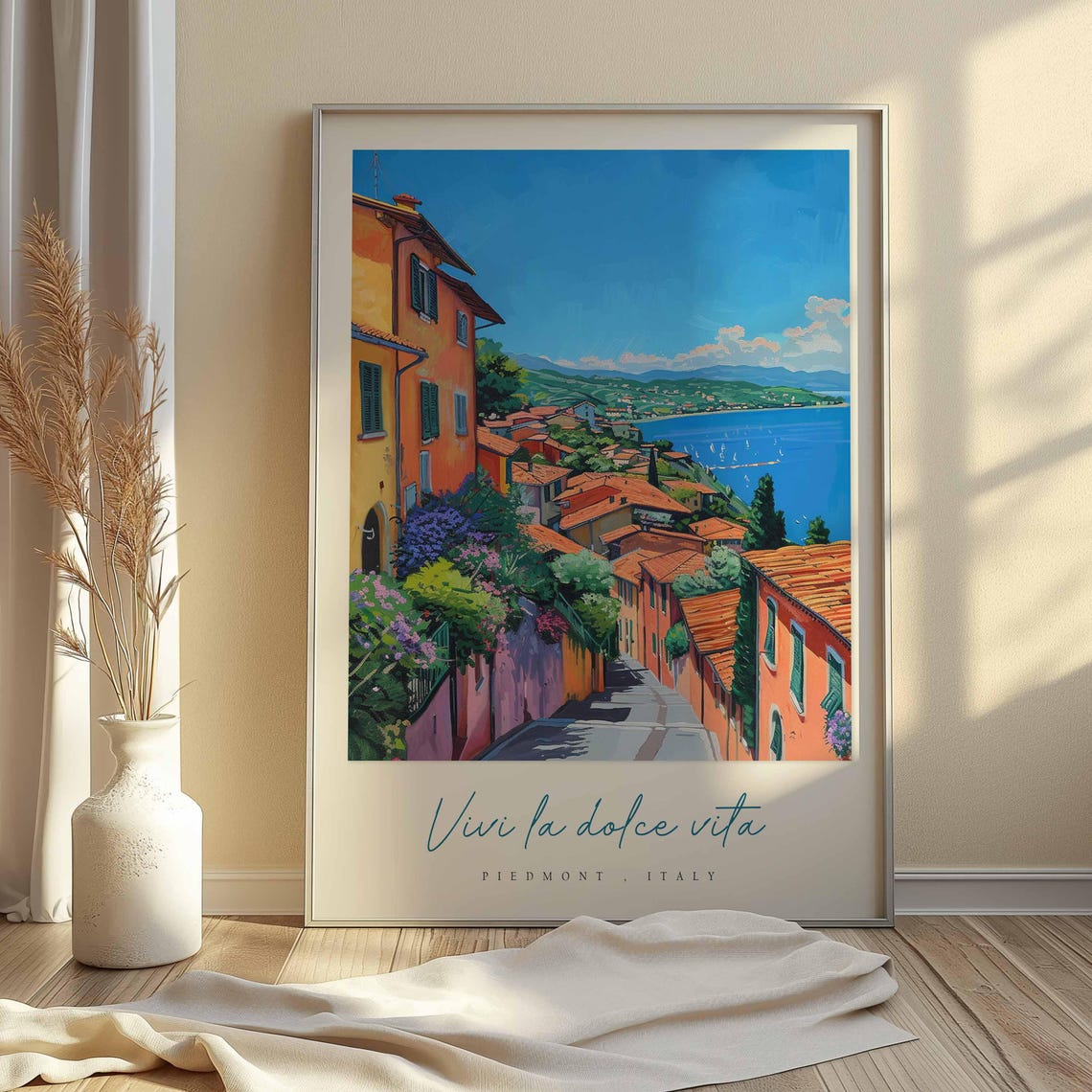 Piedmont Poster Italian Travel Print Piedmont Travel Art Piedmont Wall Art Italy Art Italy Travel Decor Italian Travel Gift - Image 2