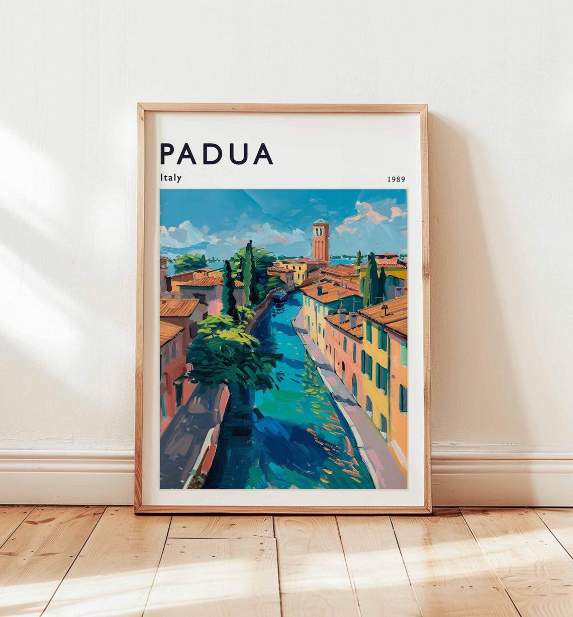 Padua Poster Italy Travel Print European Wall Art Venetian Decor Paduatravel Gift Cityscape Italyposter