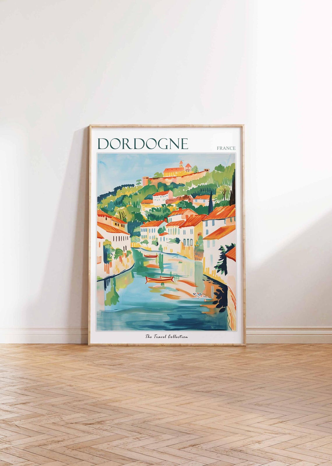 Dordogne Poster France Travel Print French Decor Europe Travel Poster European Wall Art Botanical Print Dordogne Travel Poster - Image 2
