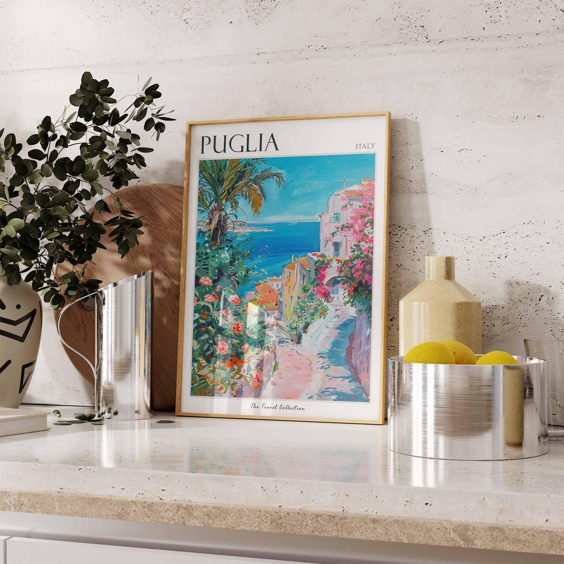 Puglia Poster Puglia Travel Print Italy Wall Art Italian Travel Print Italian Decor Italian Gift Puglia Wall Art - Image 2