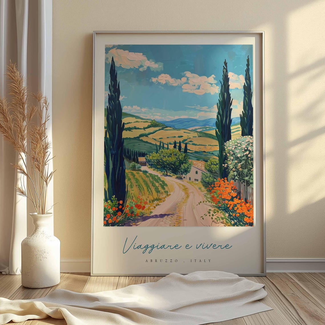 Abruzzo Poster Italian Travel Print Abruzzo Travel Art Abruzzo Wall Art Italy Art Italy Travel Decor Italian Travel Gift - Image 2