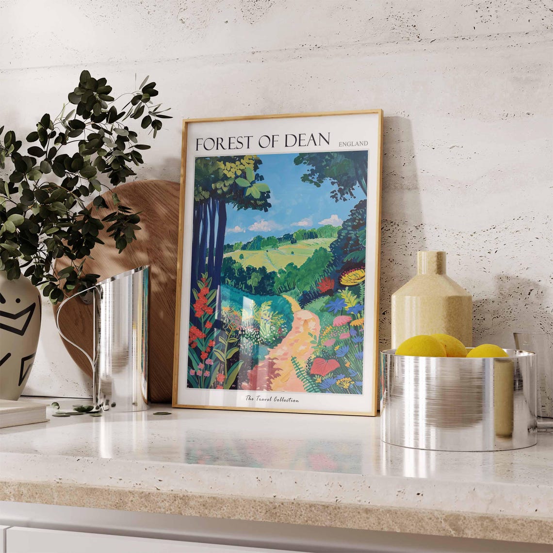 Forest Of Dean Poster England Travel Print Forest Of Dean Travel Art Forest Of Dean Wall Art England Travel Forest Of Dean Home Decor - Image 2