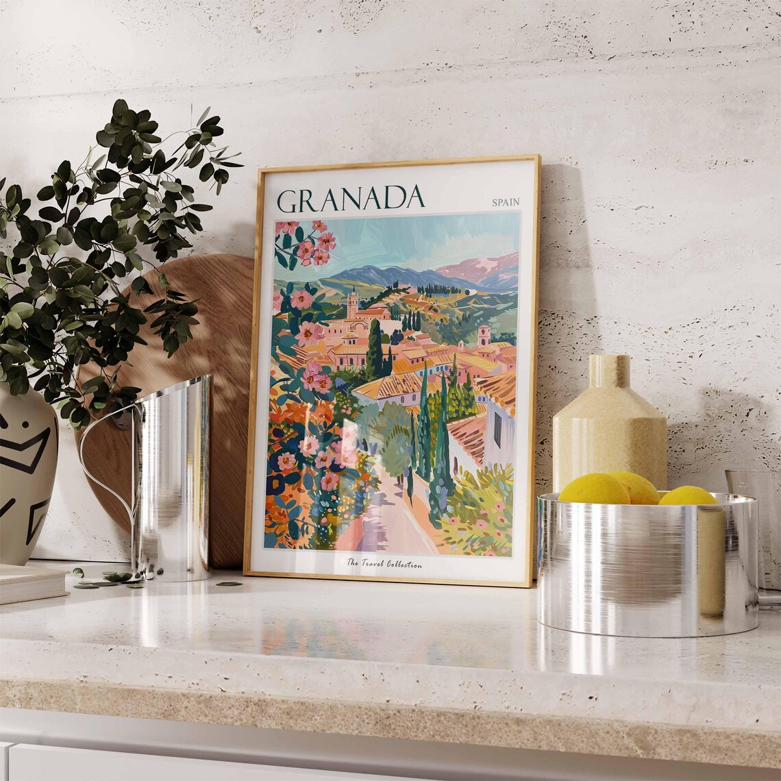 Granada Travel Poster, Spanish Travel Art Print - Image 2