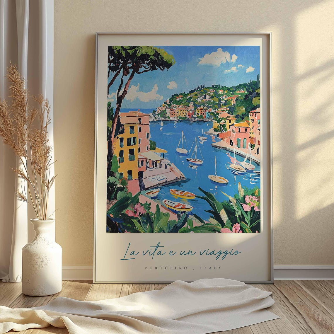 Portofino Poster Italian Travel Print Portofino Travel Art Portofino Wall Art Italy Art Italy Travel Decor Italian Travel Gift - Image 2