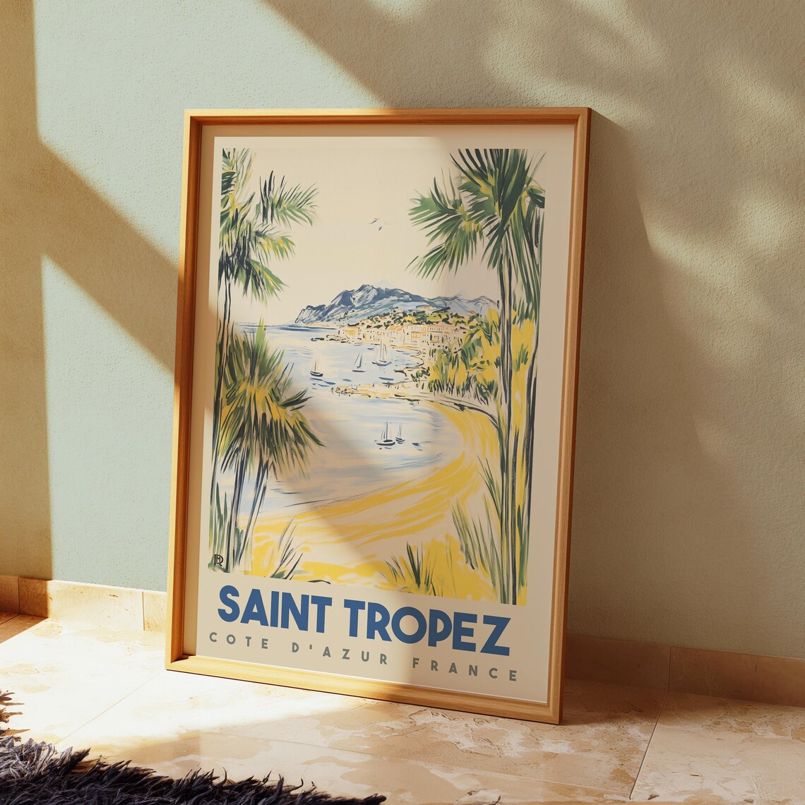 Saint Tropez Vintage French Riviera Travel Poster - Image 3