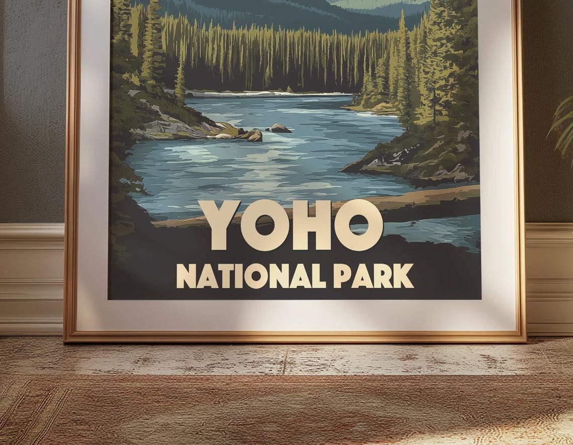Yoho National Park Canadian Rockies Alpine Mountain Lake Poster - Image 3