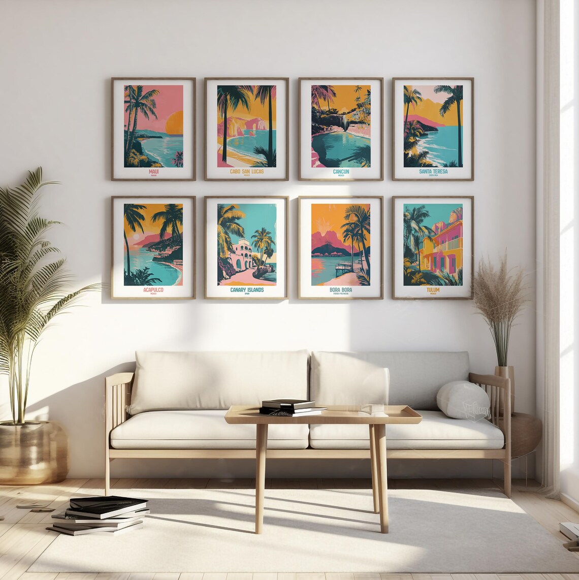 Santa Teresa Costa Rica Tropical Escape Retro Art Print - Image 6