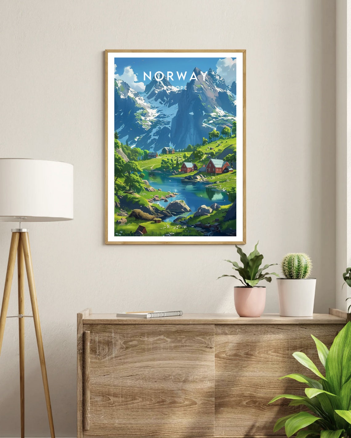 Norway Travel Print Europe Europe Poster Norway Poster Travel Wall Art Norway Print Poster Norway Europe Oslo Scandinavia Fjords - Image 3