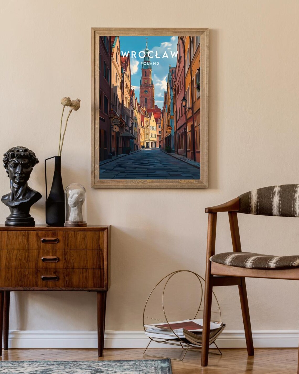 Wroclaw Travel Poster, Poland Europe Wall Art - Image 2