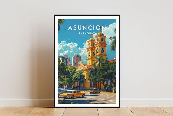 Asuncion Travel Poster, Paraguay South America