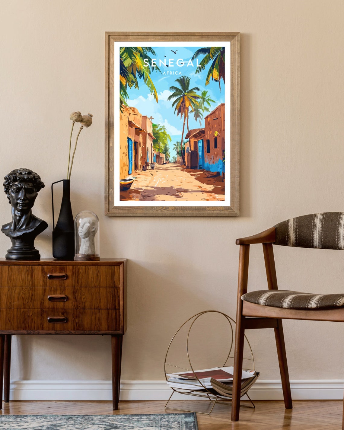 Senegal Travel Print Africa Senegal Poster Africa Poster Travel Wall Art Africa Print Senegal Wall Art Senegal Print Dakar Poster - Image 2