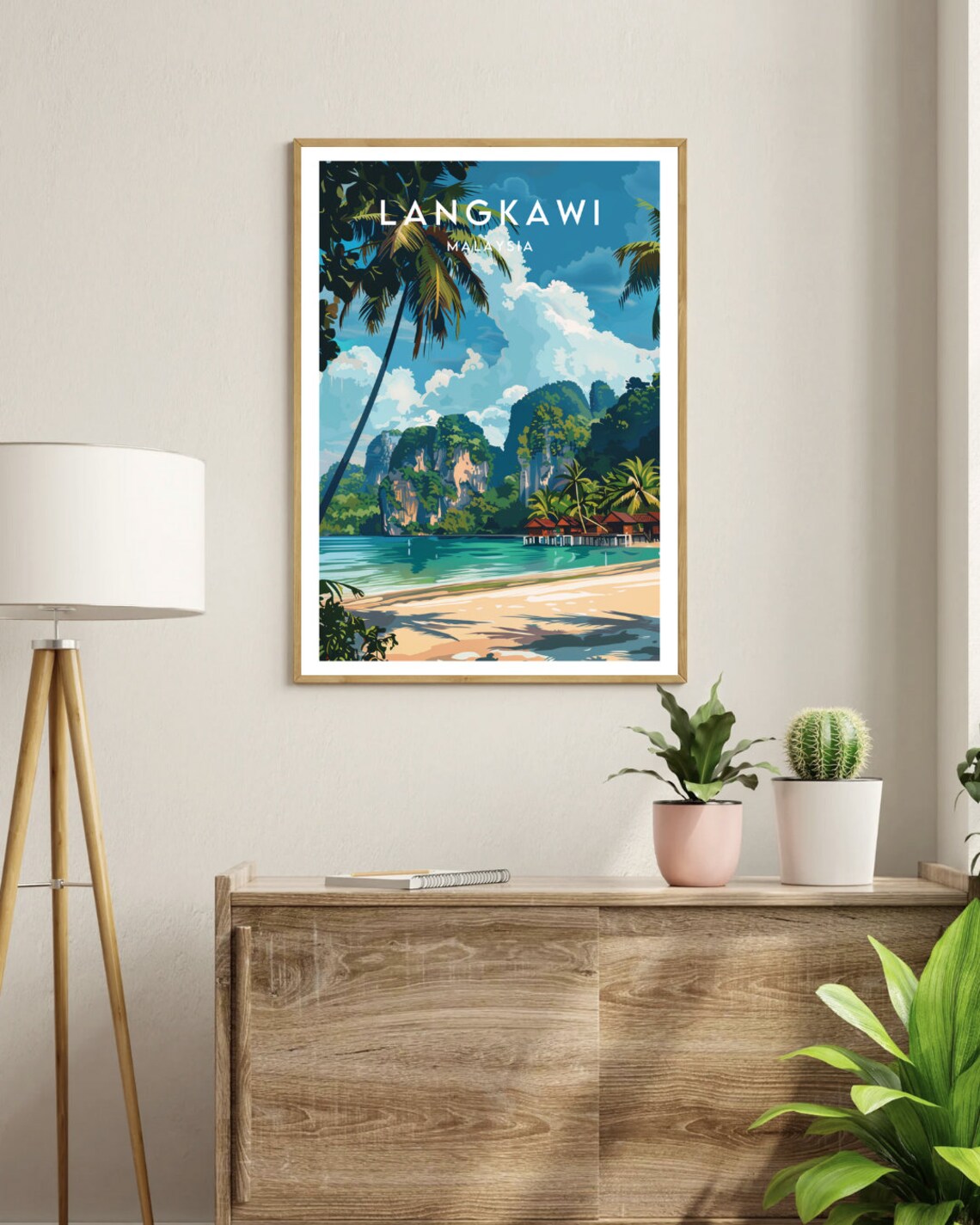 Langkawi Travel Poster, Malaysia Asia Art Print - Image 3