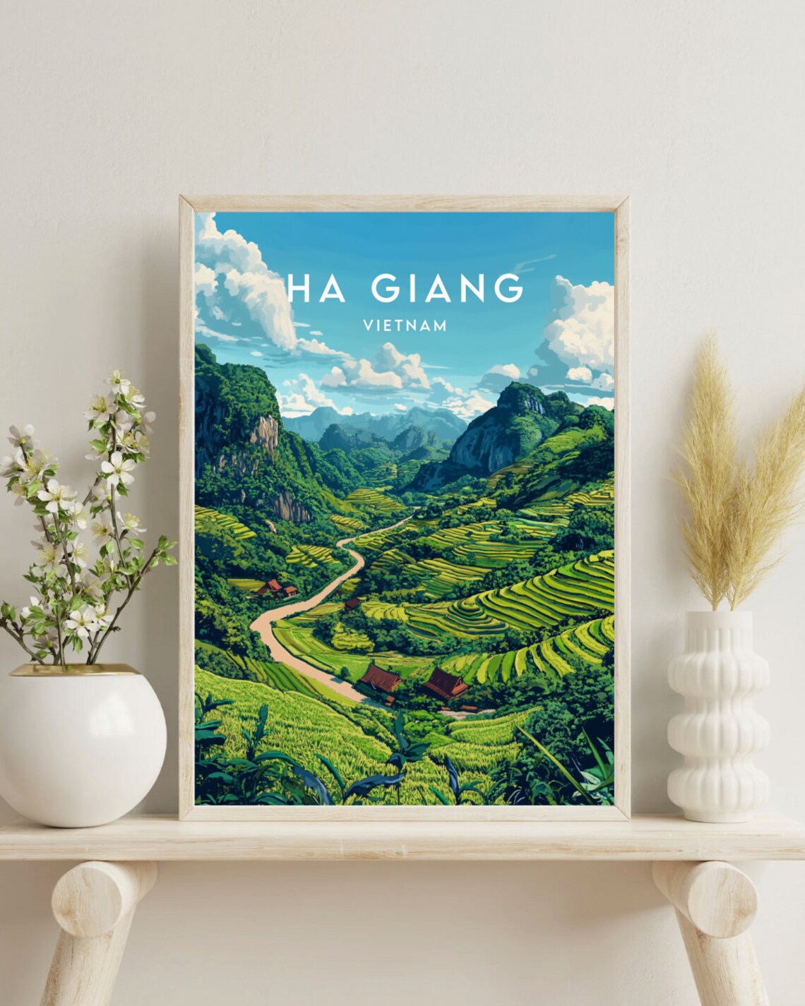 Ha Giang Travel Wall Art Print Vietnam Poster - Image 4