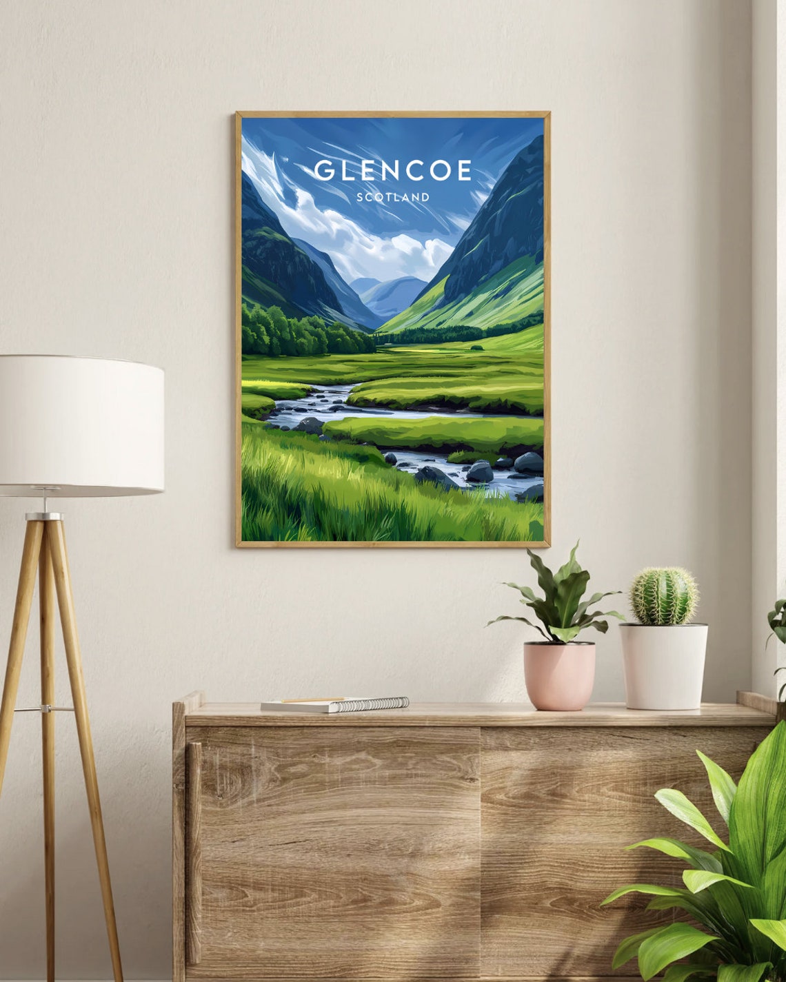 Glencoe Travel Print Scotland Glencoe Poster Scotland Poster Travel Wall Art Scotland Print Poster Scotland Wall Art Glencoe Print - Image 3