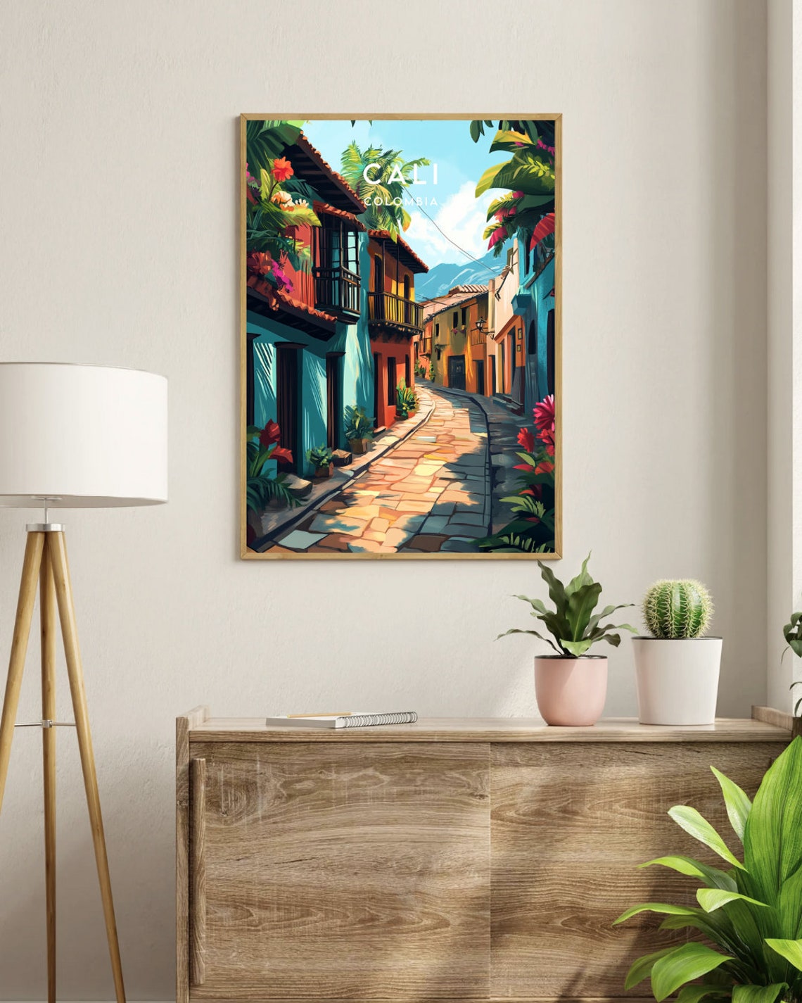 Cali Travel Print Colombia Cali Poster Colombia Poster Travel Wall Art Colombia Print Cali Wall Art South America Colombian - Image 3