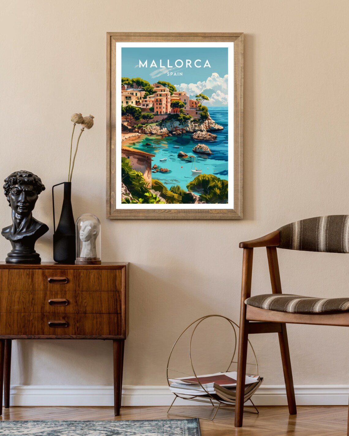 Mallorca Travel Poster, Spain Europe Wall Art Print - Image 2