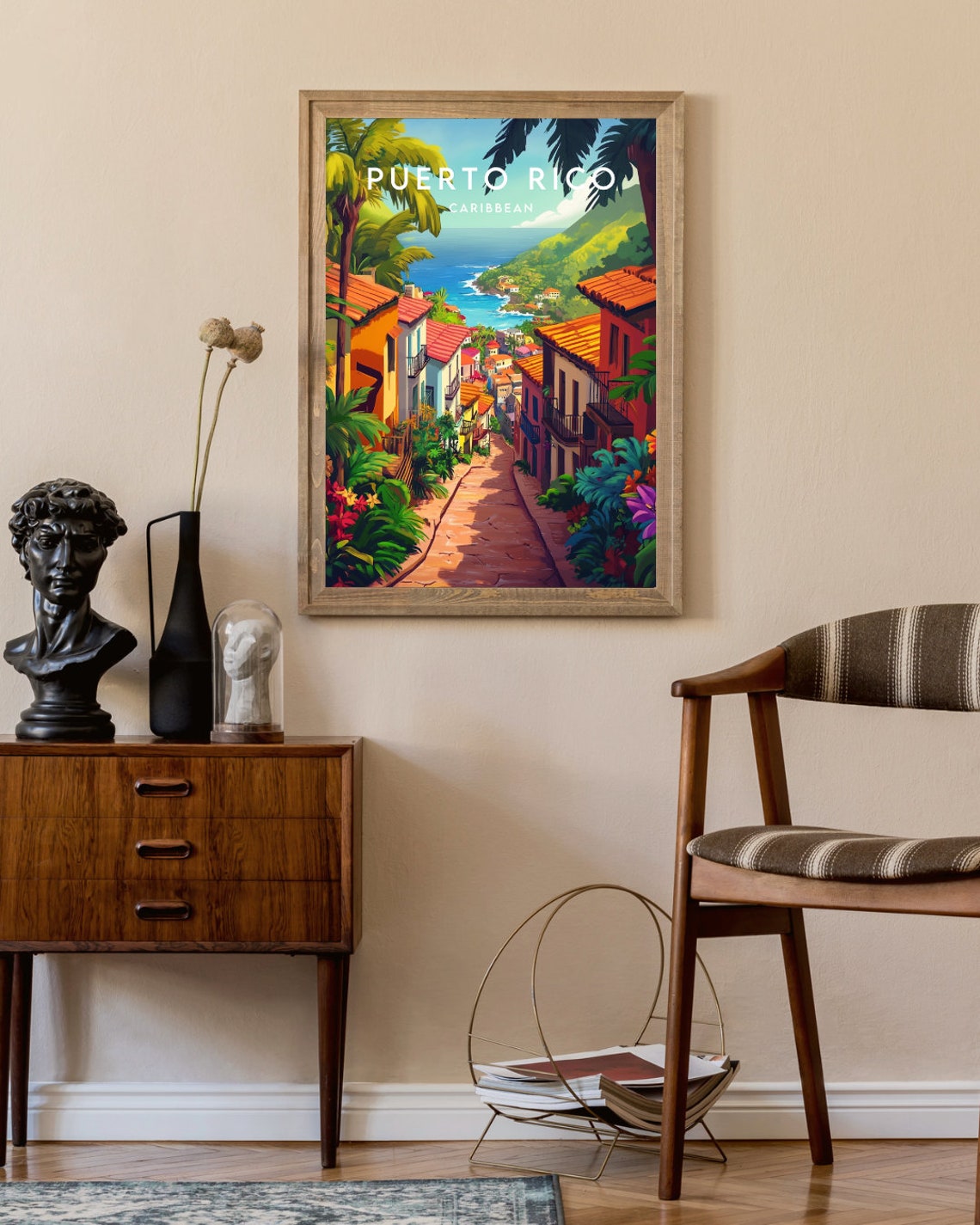 Puerto Rico Travel Print Caribbean Puerto Rico Poster Caribbean Poster Travel Wall Art Puerto Rico Print Puerto Rico Caribbean - Image 2