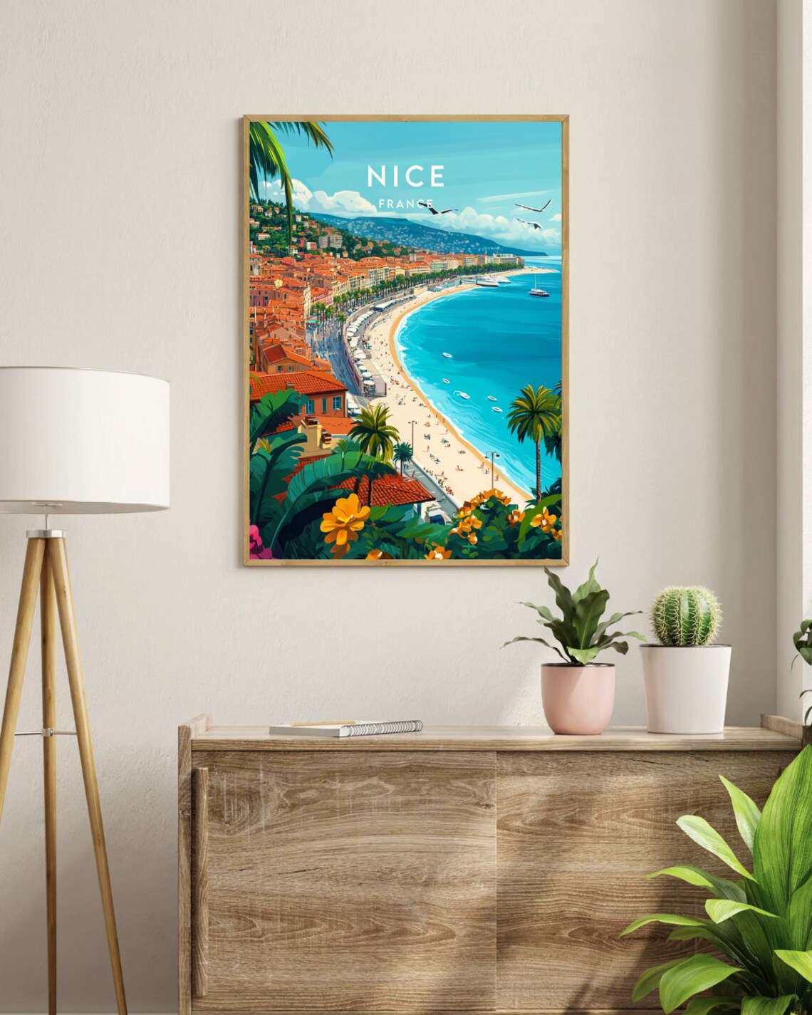 Nice France Travel Poster, South of France - Image 3