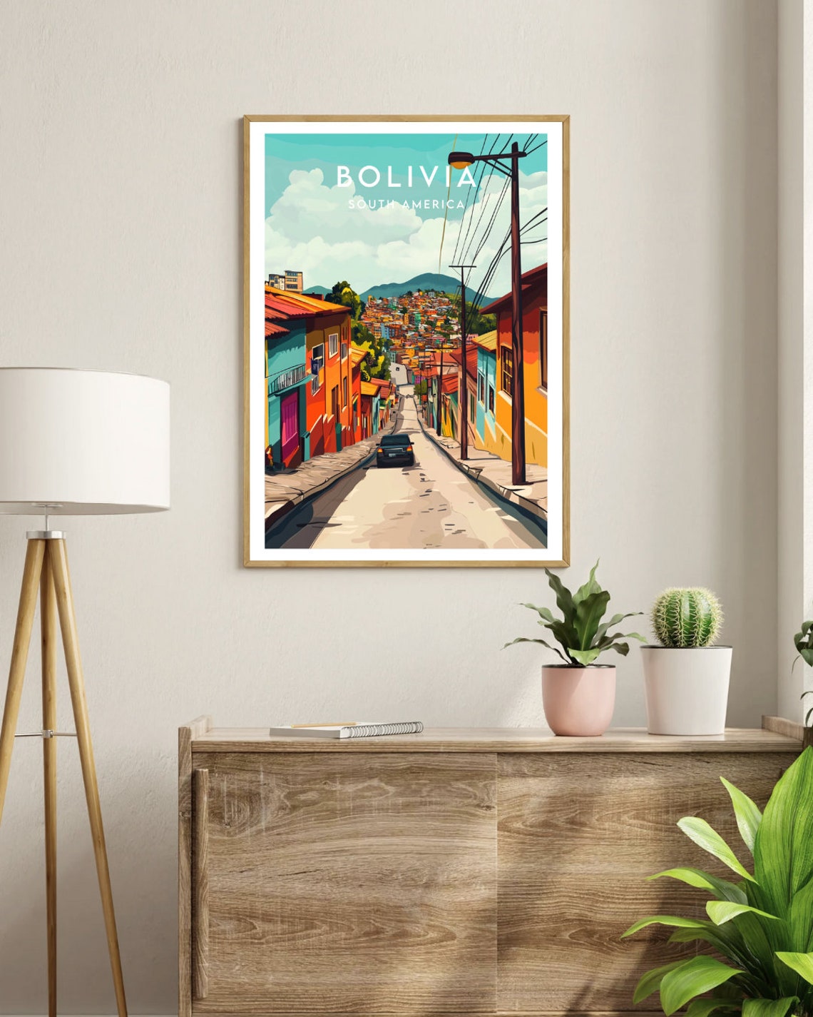 Bolivia Travel Print South America Bolivia Poster South America Poster Travel Wall Art Bolivia Print South America Bolivia La Paz - Image 3