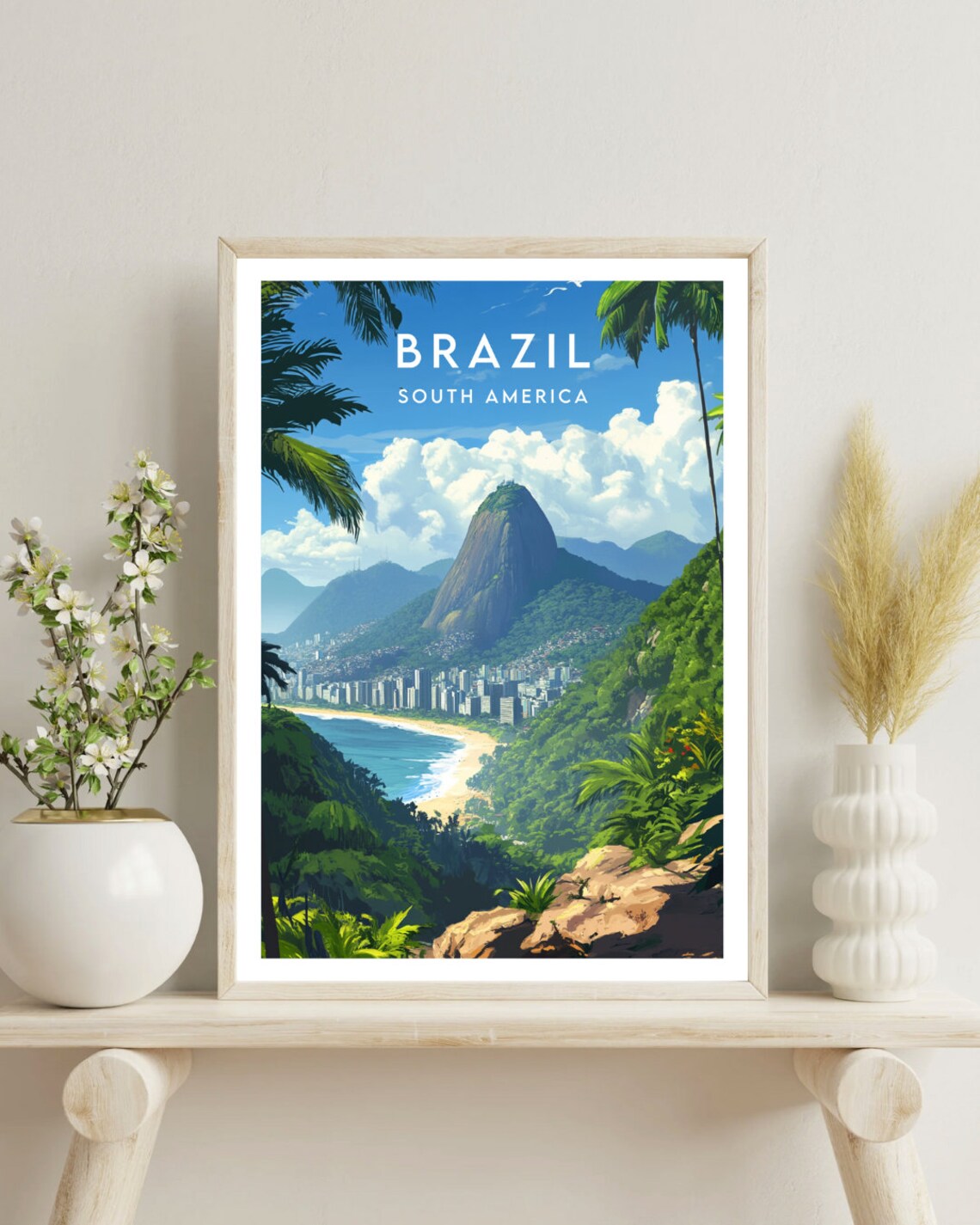 Brazil Travel Poster, South America Travel Art - Image 4